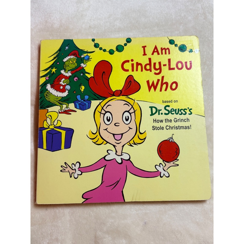 Dr. Seuss I Am Cindy-Lou Who Board Book Tish Rabe Grinch Stole Christmas 2020